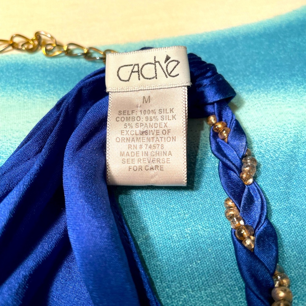 Cache Elegant Blue Halter Top
Size M - Picture 9 of 9